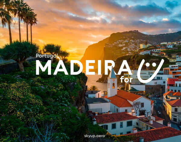 SkyUp Airlines mantém operação para Madeira no Inverno e oferece mais 8 mil lugares