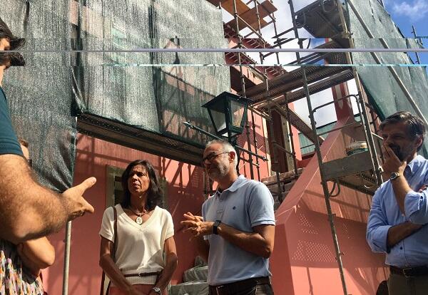 Paula Cabaço visitou a obra, na sua fase final de recuperação