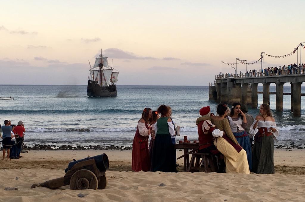 Multidão aplaudiu chegada de Colombo ao Porto Santo