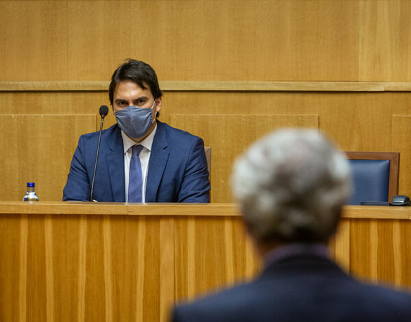 Pedro Fino na ALRAM para discussão de decreto legislativo regional para trabalhadores de risco da SREI