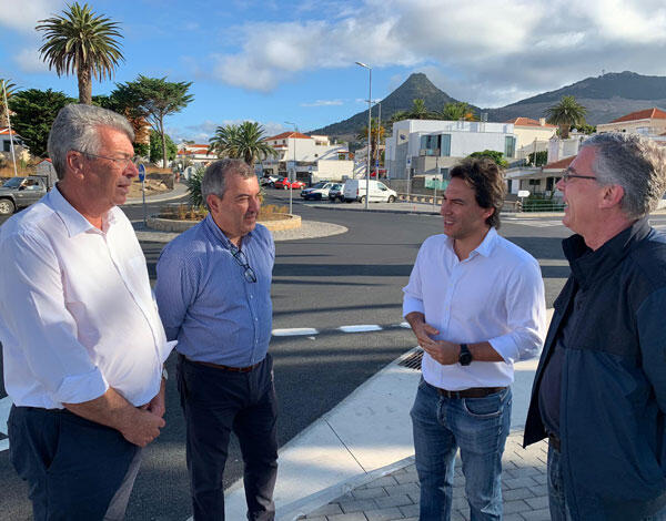 Obras praticamente concluídas na rotunda do Porto Santo