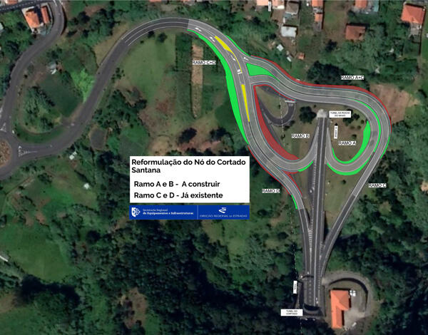Governo Regional avança com projeto para reformulação do Nó do Cortado, em Santana, para aumentar operacionalidade