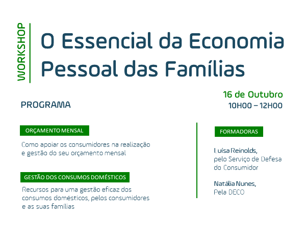 Workshop - Parceria entre a DECO e o Serviço de Defesa do Consumidor