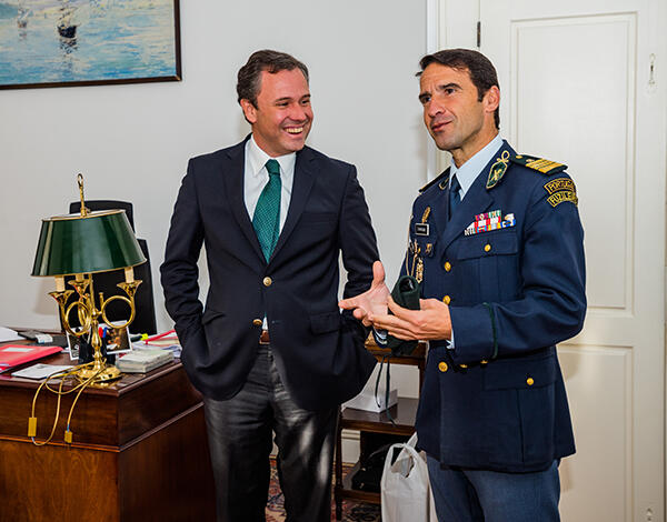 O novo Comandante da GNR na Madeira efectuou visita protocolar à Secretaria Regional de Economia