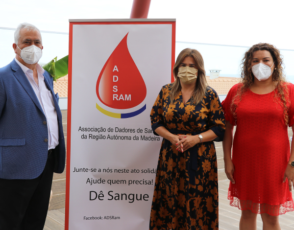 Augusta Aguiar nas comemorações do Dia Mundial do Dador de Sangue