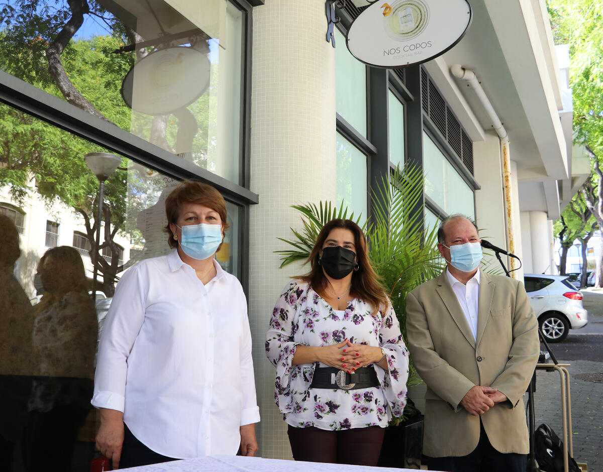 Augusta Aguiar no aniversário de projeto apoiado pelo Instituto de Emprego da Madeira