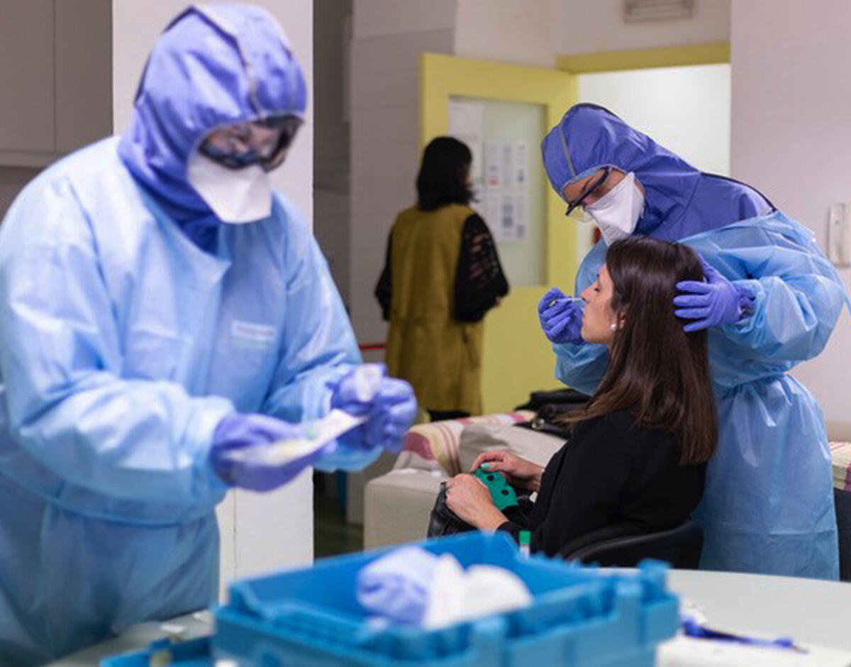 Funcionários da IHM testados à COVID-19 