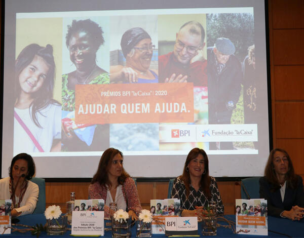 Augusta Aguiar no lançamento dos Prémios BPI ‘la Caixa 2020’