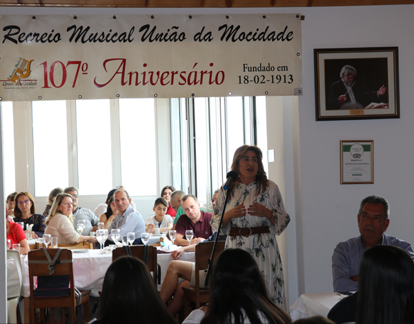  Augusta Aguiar elogia Associação Recreio Musical União da Mocidade nas comemorações do 107.° aniversário   
