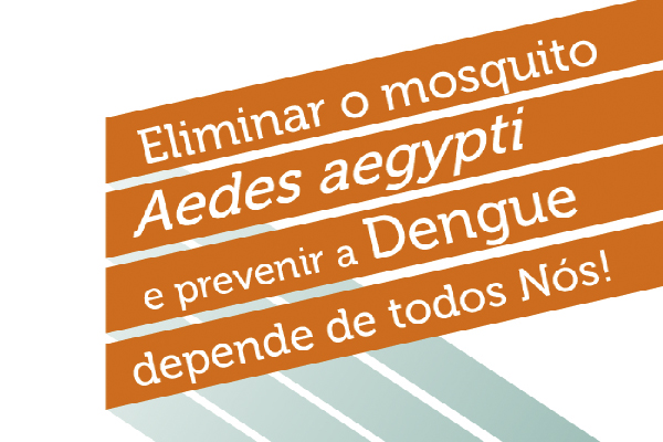 Eliminar o mosquito Aedes aegypti e prevenir a Dengue depende de todos nós!