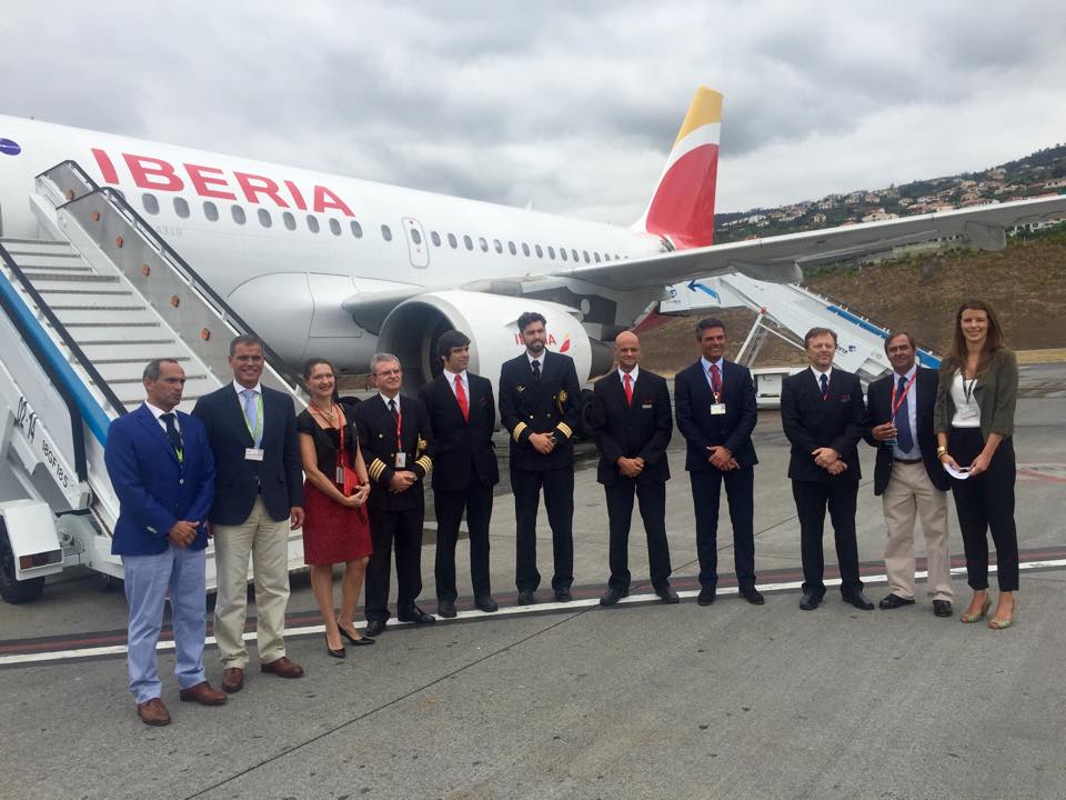 Iberia realizou voo inaugural para a Madeira