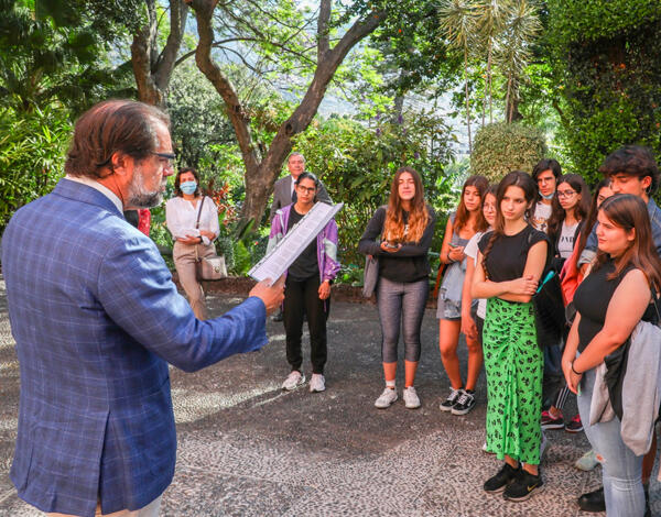 Alunos da Jaime Moniz recebidos por Albuquerque
