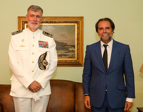 Albuquerque recebeu Chefe do Estado-Maior da Armada