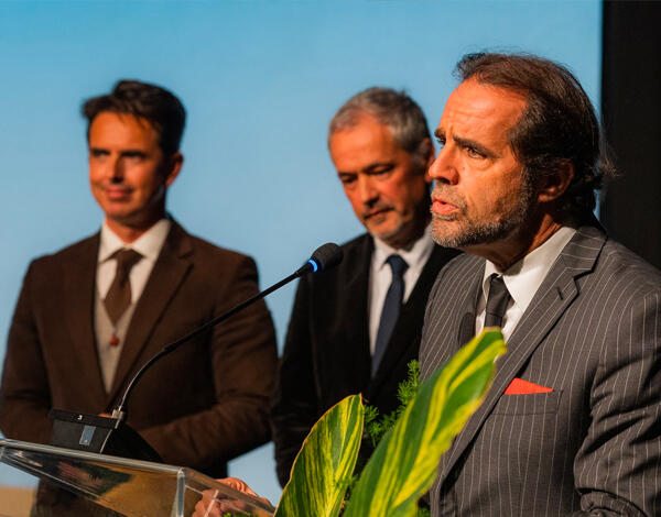 Albuquerque na apresentação da Associação Cultural MadeiraCine