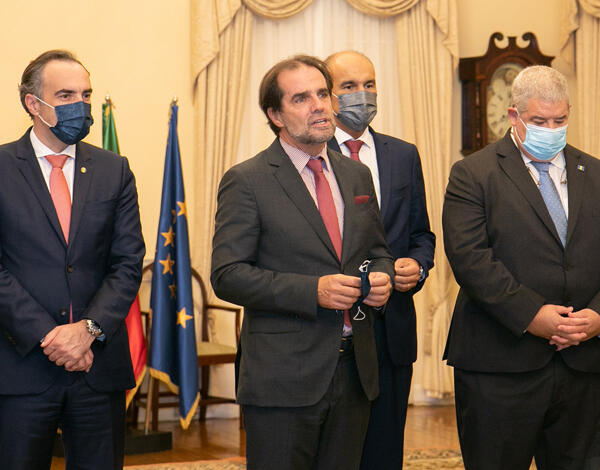 Apresentação de cumprimentos de Natal na Quinta Vigia