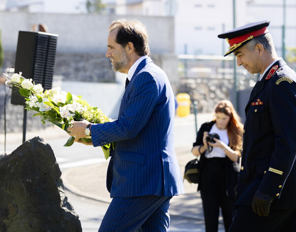 Miguel Albuquerque na cerimónia comemorativa da Revolta da Madeira de 1931