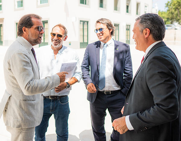 Albuquerque visitou o agora reabilitado Largo do Pelourinho 