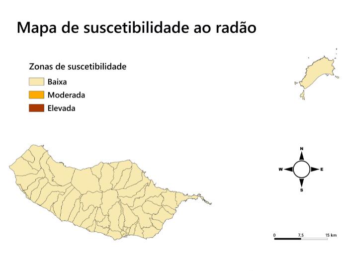 Mapa de suscetibilidade ao radão