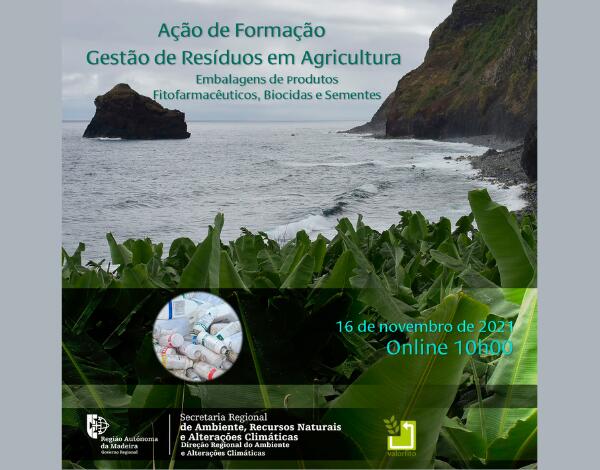 Ação de Formação “Gestão de Resíduos em Agricultura: embalagens de produtos fitofarmacêuticos, biocidas e sementes”
