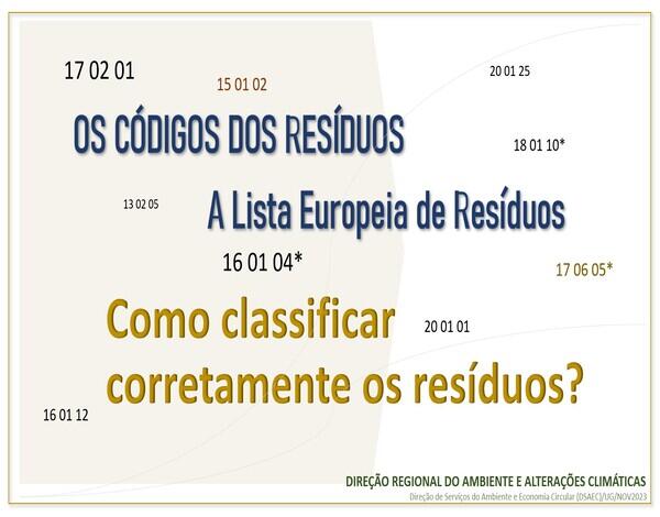 A Classificação de Resíduos