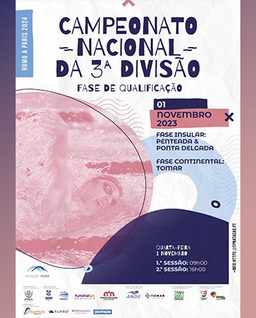 Natação - Campeonato Nacional 3.ª Divisão