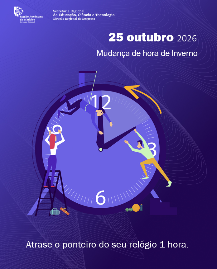 Mudança de Hora de Inverno - 25 de outubro de 2026 - Mupi