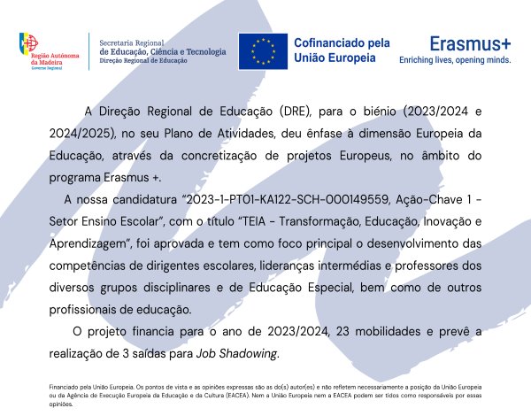 Projeto “TEIA - Transformação, Educação, Inovação e Aprendizagem”