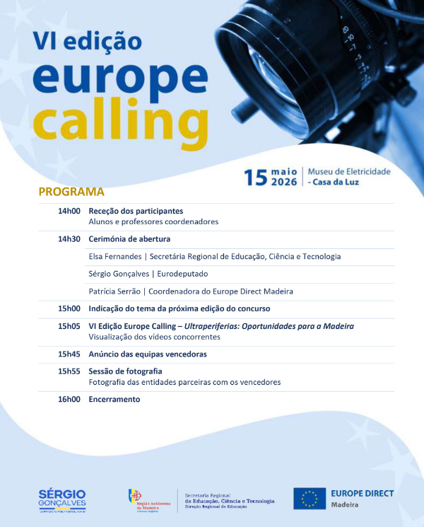 | Cerimónia de entrega de prémios do Concurso Europe Calling
