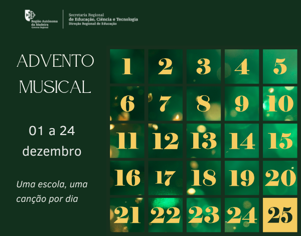 Calendário da 6.ª edição do Advento Musical 2025 