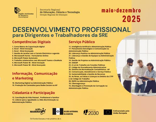Desenvolvimento Profissional para Dirigentes e Trabalhadores da SRE