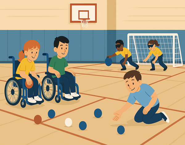 Boccia e Goalball na Escola