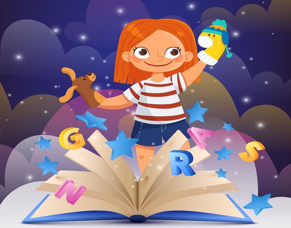 Construção de fantoches de vara