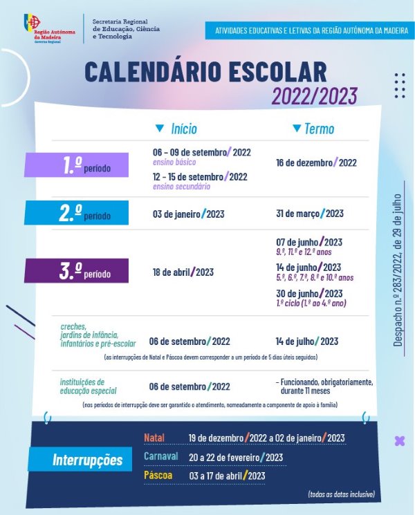 |Calendário Escolar 2022/2023