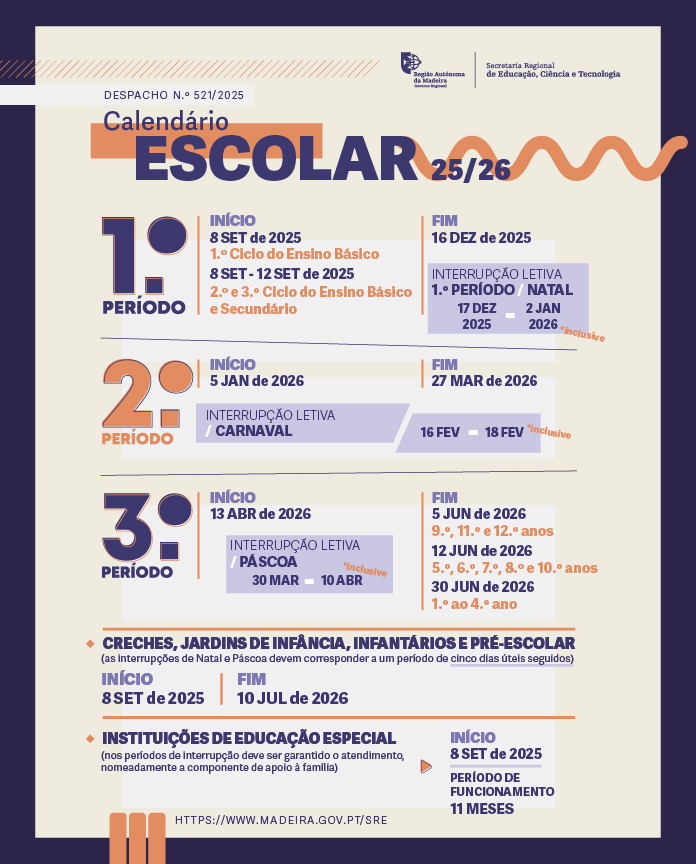 | Calendário Escolar 2025-2026