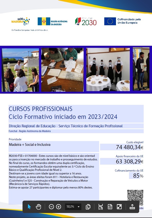 CURSOS PROFISSIONAIS   Ciclo Formativo iniciado em 2023/2024
