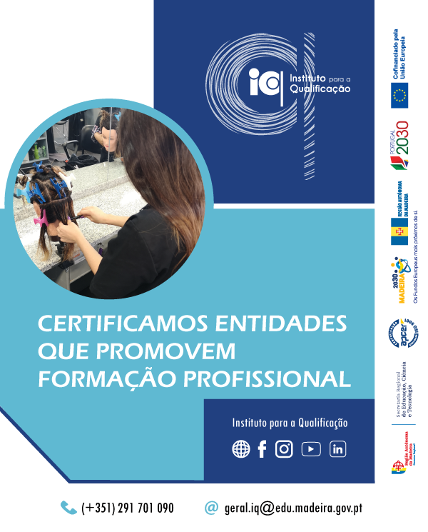 Certificamos Entidades que promovem Formação Profissional