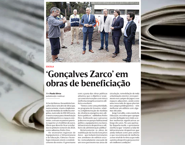 "Gonçalves Zarco" em obras de beneficiação