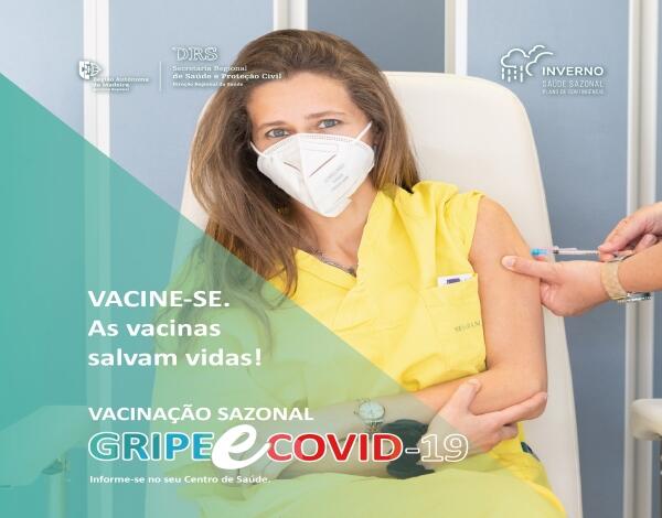 Proteja-se neste Inverno, vacine-se contra a Gripe e contra a COVID-19