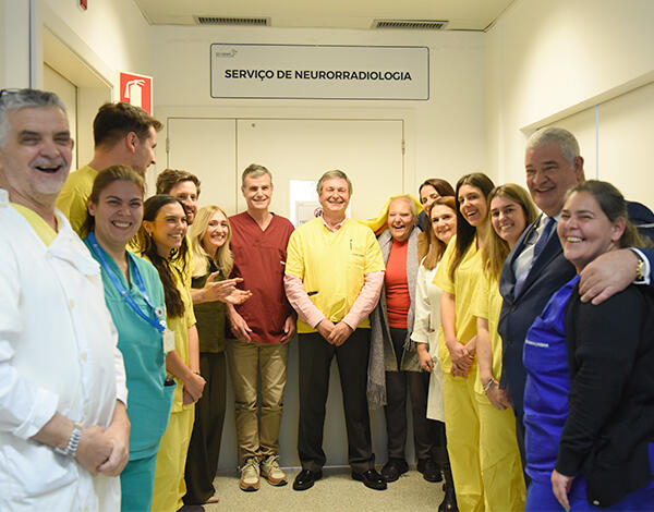 Pedro Ramos congratula trabalho realizado pela equipa de neurorradiologia