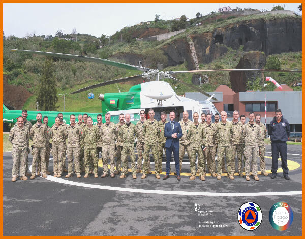 Proteção Civil recebe Cadeia de Comando e Estado-Maior da Zona Militar da Madeira
