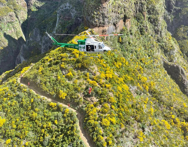 Brigada helitransportada na valência Recuperador Salvador realiza mais um resgate com sucesso