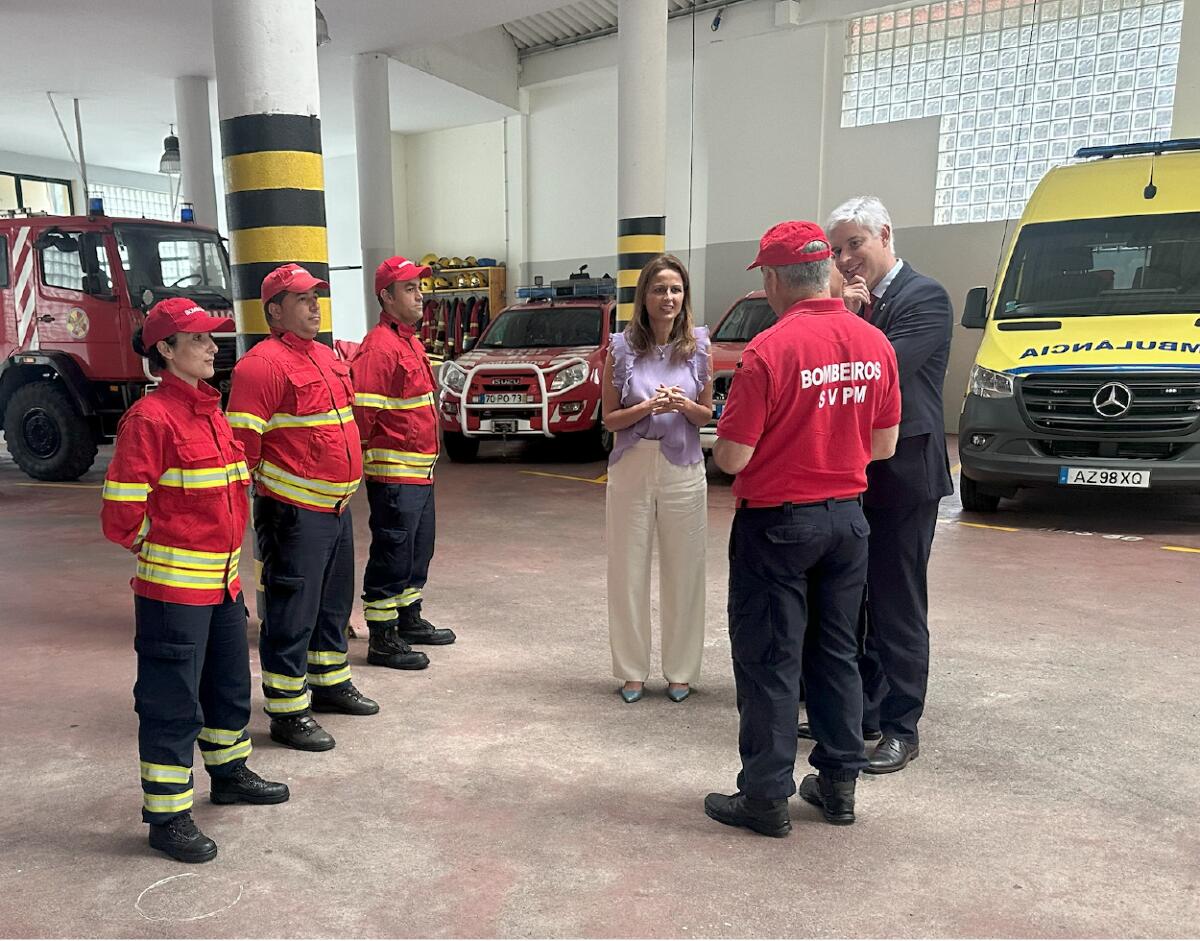 Micaela Fonseca de Freitas visita Bombeiros de São Vicente e Porto Moniz