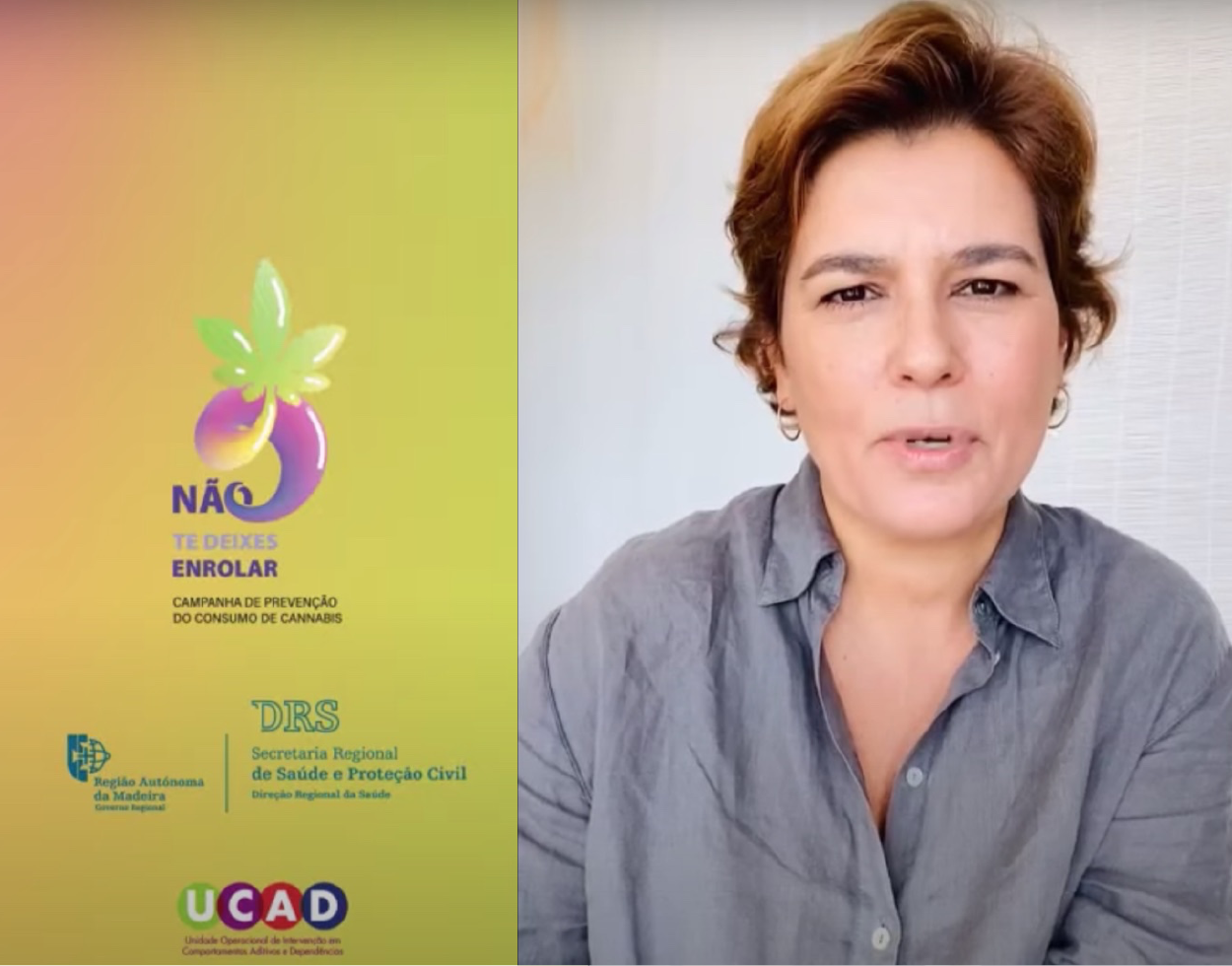 Sara Reis Gomes deixa mensagem de prevenção aos jovens sobre o consumo de canábis