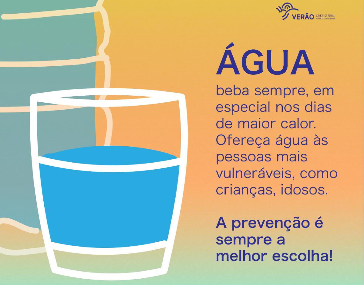 Recomendações para períodos de calor - Verão 2022