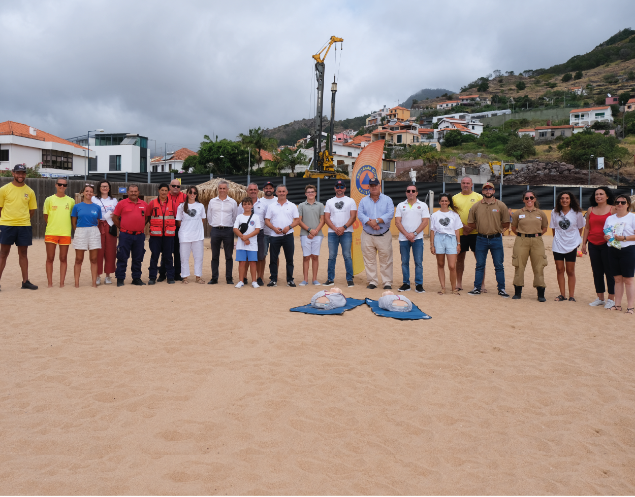 Proteção Civil implementou ação de suporte básico de vida na Praia de Machico