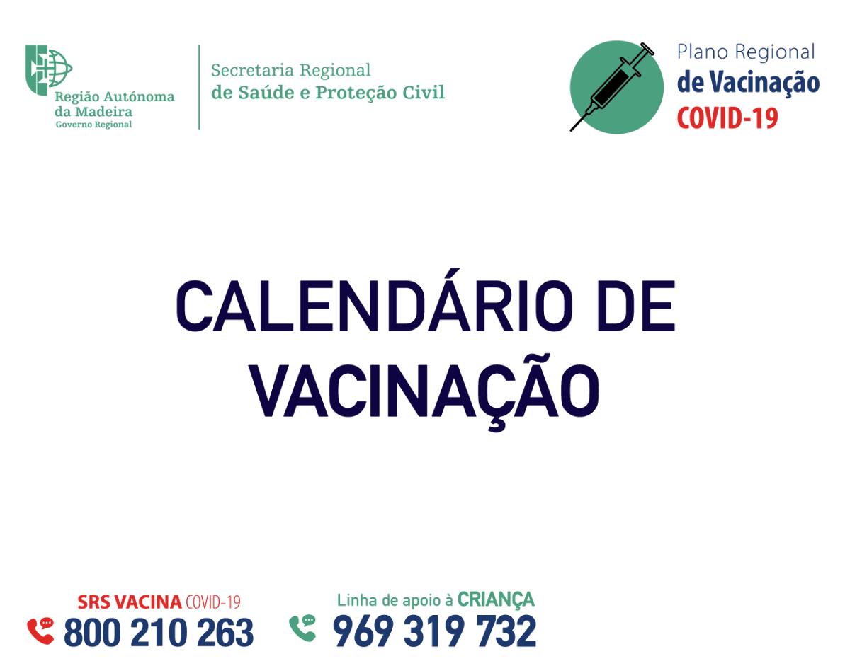 Informação: Calendário de Vacinação contra a COVID-19