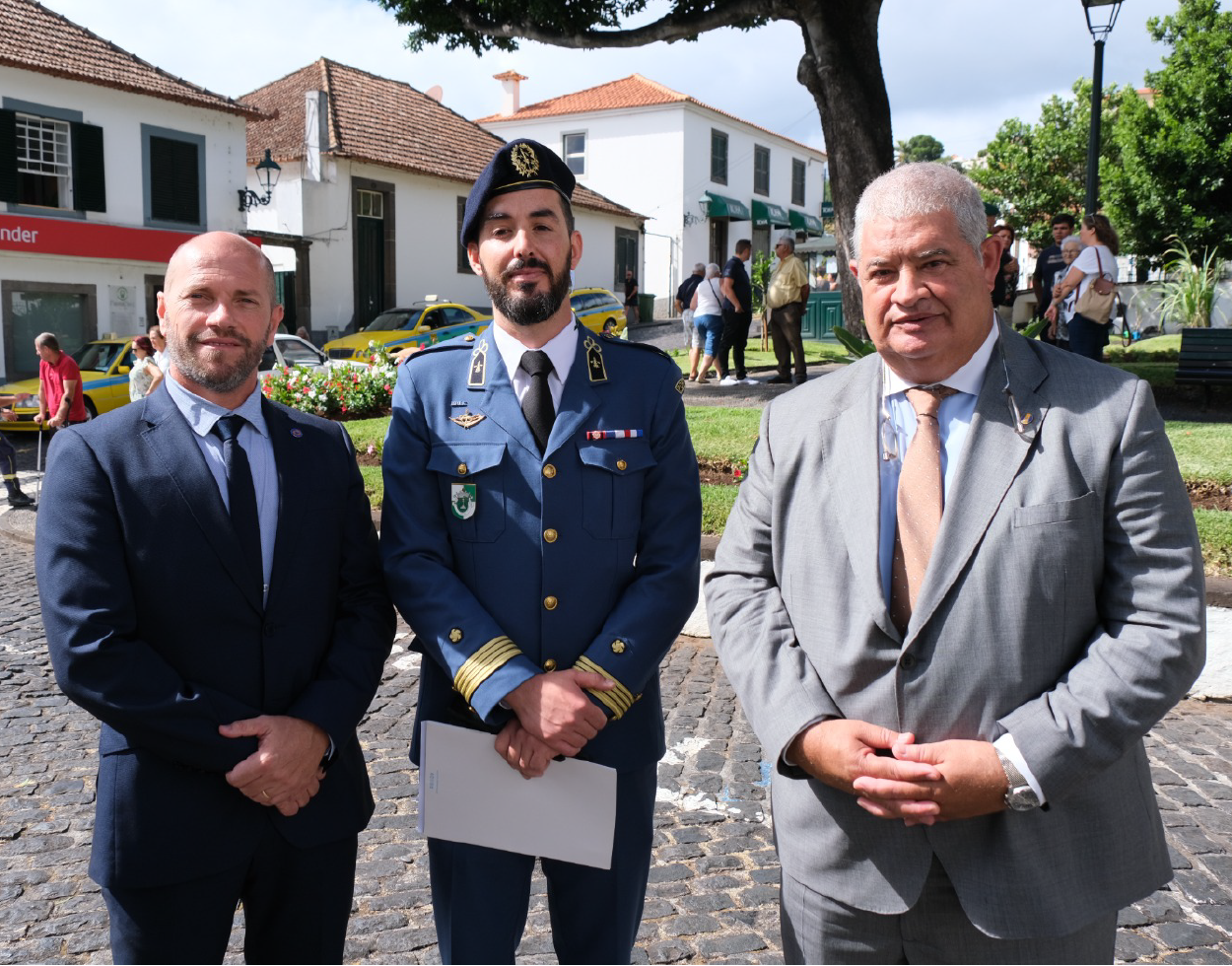 Pedro Ramos marcou presença na tomada de posse do novo Comandante da Companhia de Bombeiros Sapadores de Santa Cruz