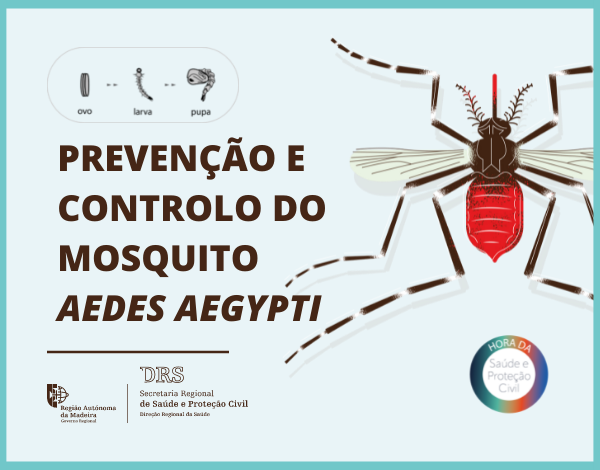 O controlo do mosquito Aedes aegypti depende da ação de todos.  