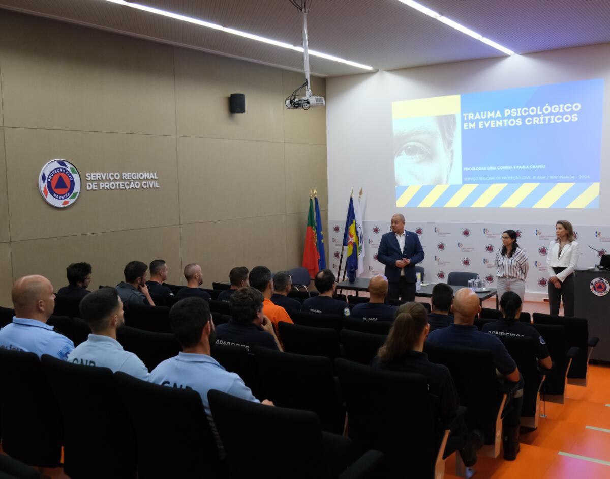 Trauma Psicológico em Eventos Críticos chega a 170 Agentes de Proteção Civil