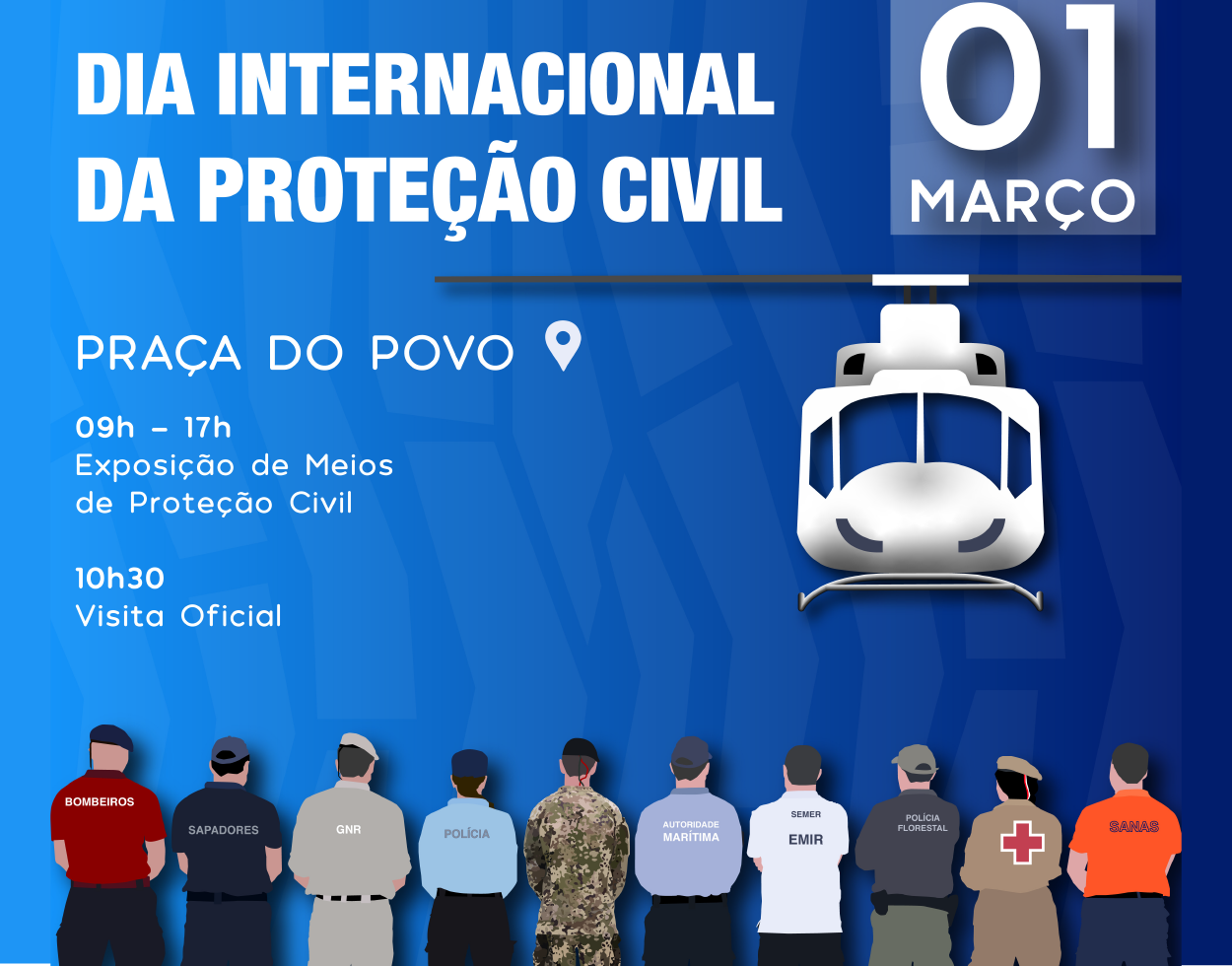 Proteção Civil organiza exposição de meios no âmbito das Comemorações alusivas ao Dia Internacional da Proteção Civil